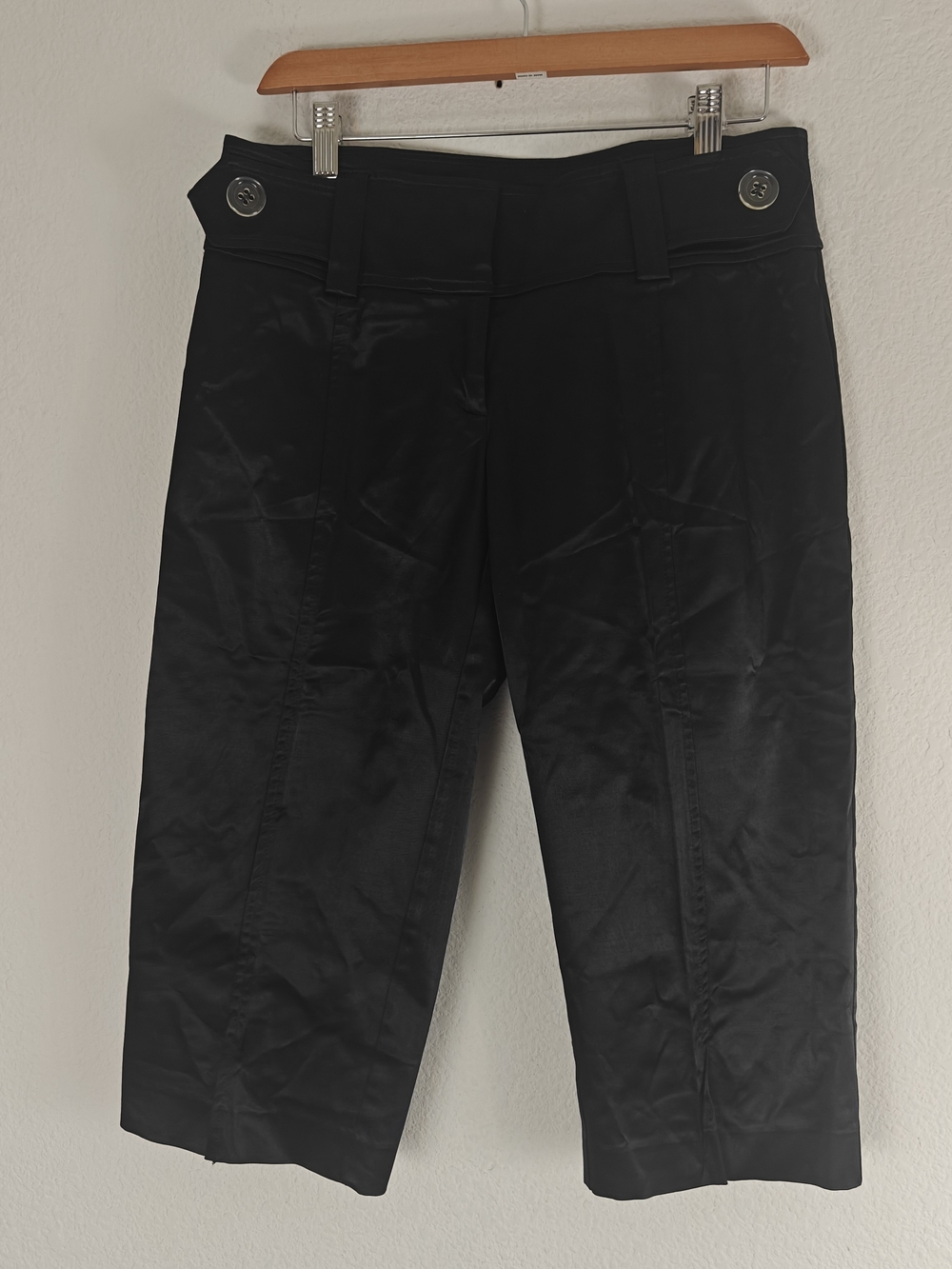 Vintage Cache Satin Capri Pants Low Rise Y2K Chic Size 4 - Picture 2 of 13